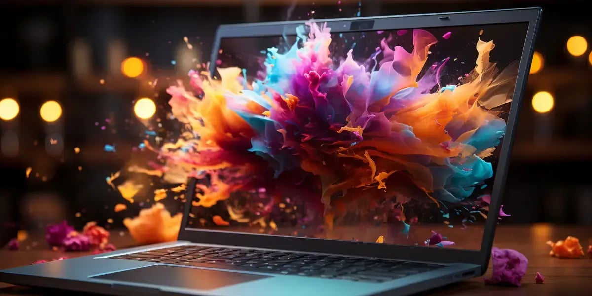 glowing-laptop-wooden-desk-modern-office-abstract-technology-generated-by-artificial-intelligence