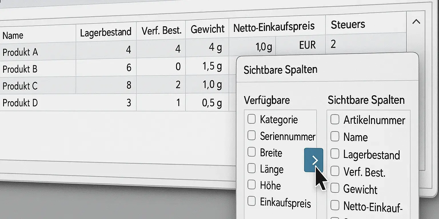 Effiziente Datenverwaltung mit dem JTL-Wawi Spalteneditor-featured
