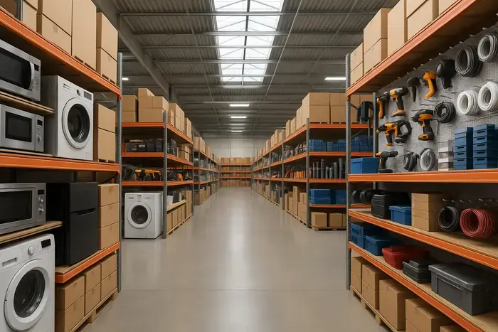 Übersichtlich organisierte Produktbereiche als Sinnbild für eine klare Shopnavigation