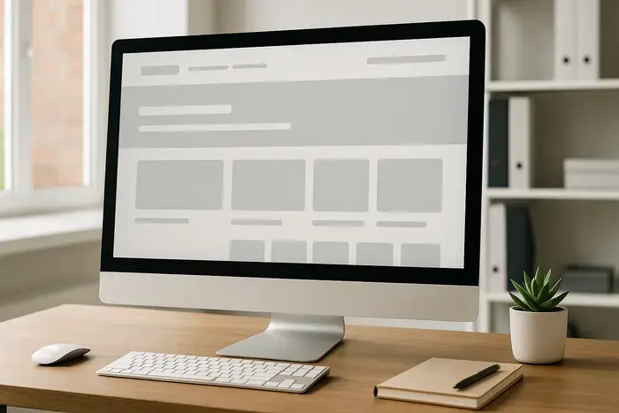 Arbeitsplatz zur Planung einer übersichtlichen Shopnavigation