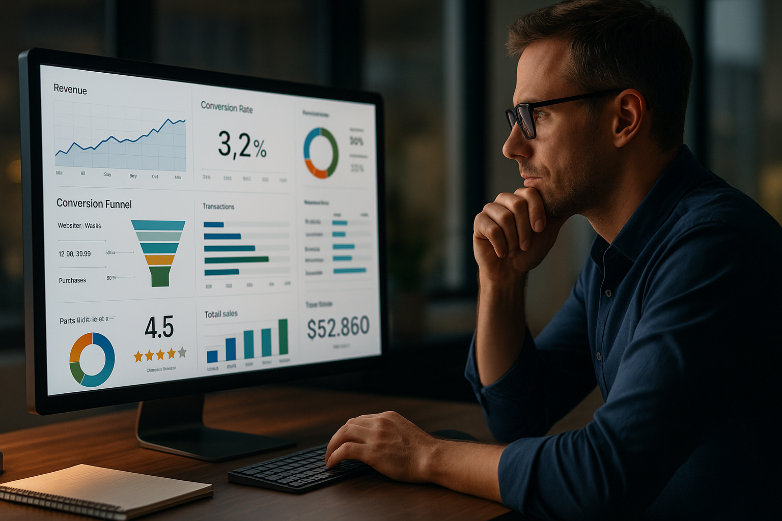 Messbarkeit und KPI-Tracking für Brand Authority SEO mit Fokus auf Conversion Rate, Branded Searches und wirtschaftliche Ergebnisse im E-Commerce-Dashboard