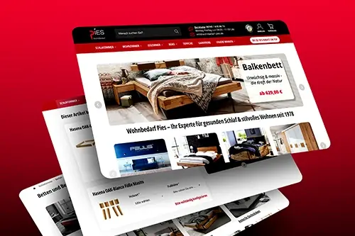 Vorschau des Wohnbedarf Pies Onlineshops Vorschau des Wohnbedarf Pies Onlineshops