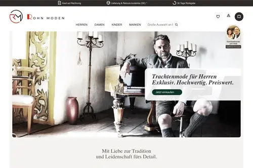 Vorschau des Rohn Moden Webshops Vorschau des Rohn Moden Webshops