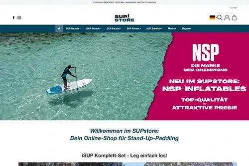 Vorschau des SUP Spirit Soul Webshops Vorschau des SUP Spirit Soul Webshops